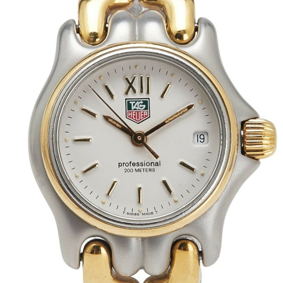 泰格豪雅 Sport Elegance Professional 腕錶 S05.008 石英 白色錶盤 不鏽鋼 鍍層 女士腕錶 HEUER-0