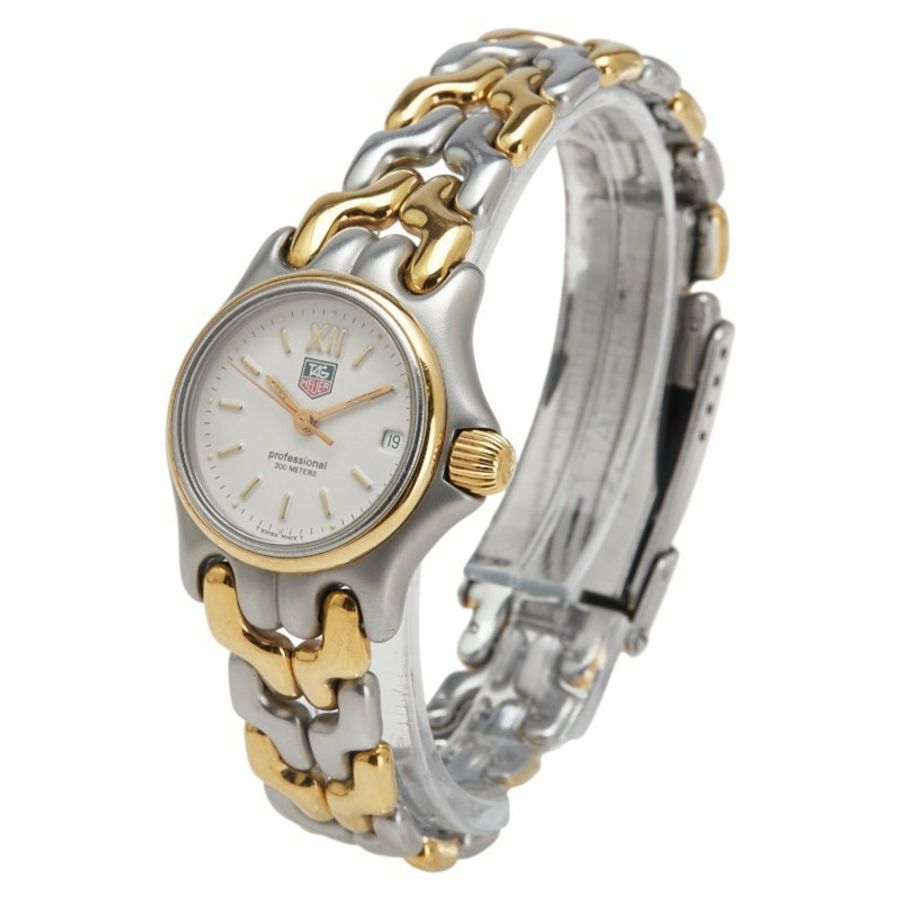 泰格豪雅 Sport Elegance Professional 腕錶 S05.008 石英 白色錶盤 不鏽鋼 鍍層 女士腕錶 HEUER-1