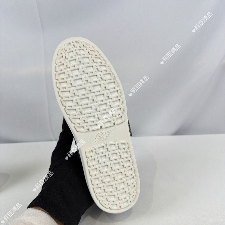 莉亞精品♡RV 方鑽釦休閒鞋 灰 尺碼34.5 近新美鞋-5