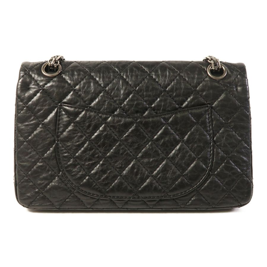 CHANEL 牛皮皮革2.55銀扣鏈帶肩背袋-1
