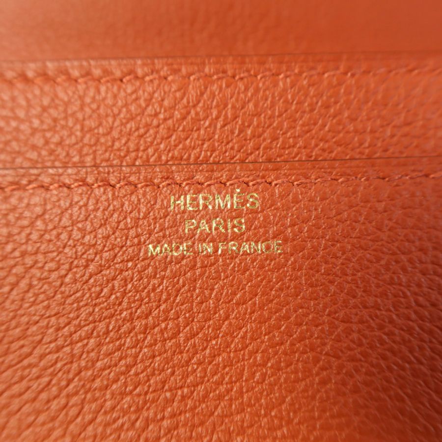 HERMES Evercolor皮革Constance To Go金扣肩背袋-5