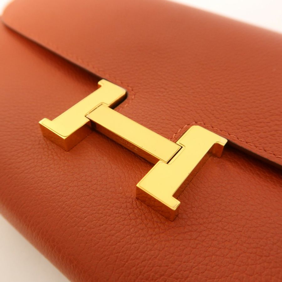 HERMES Evercolor皮革Constance To Go金扣肩背袋-8