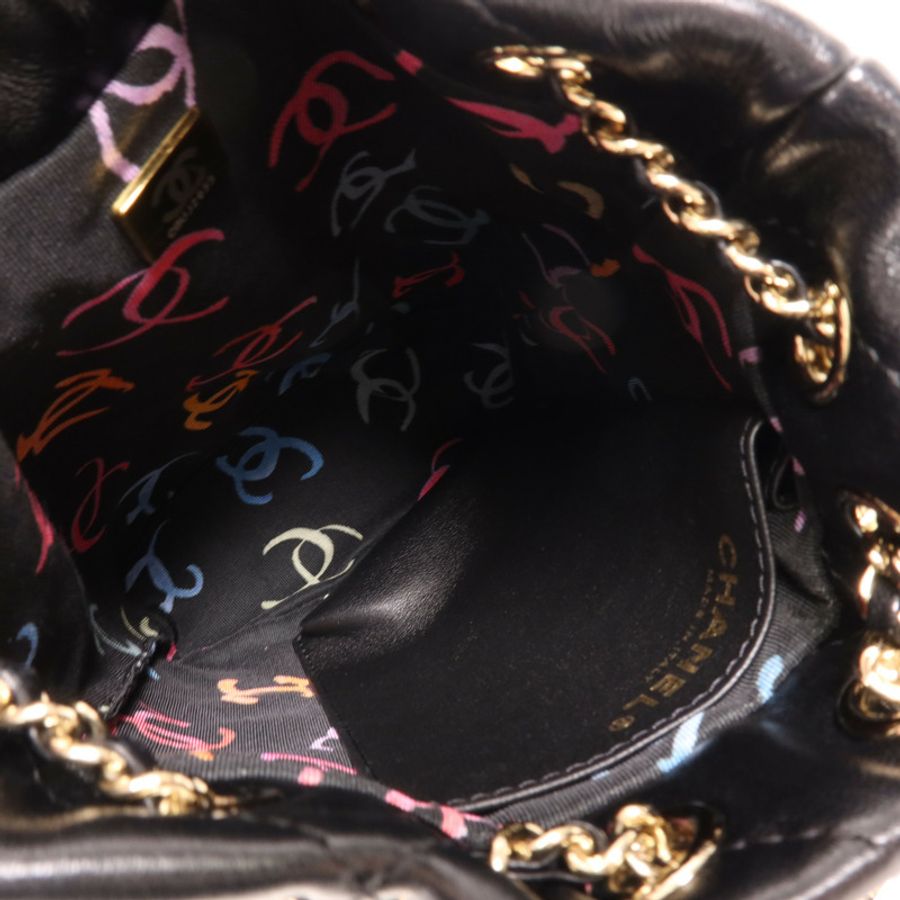 CHANEL 【激減優惠】牛皮皮革Rucksack金扣背包-4