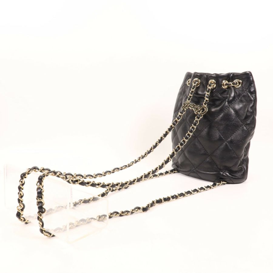 CHANEL 【激減優惠】牛皮皮革Rucksack金扣背包-8