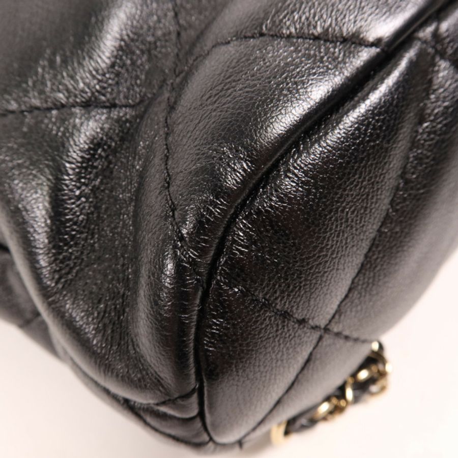 CHANEL 【激減優惠】牛皮皮革Rucksack金扣背包-11