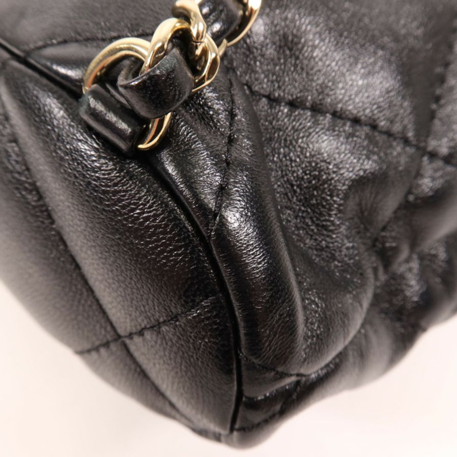 CHANEL 【激減優惠】牛皮皮革Rucksack金扣背包-12