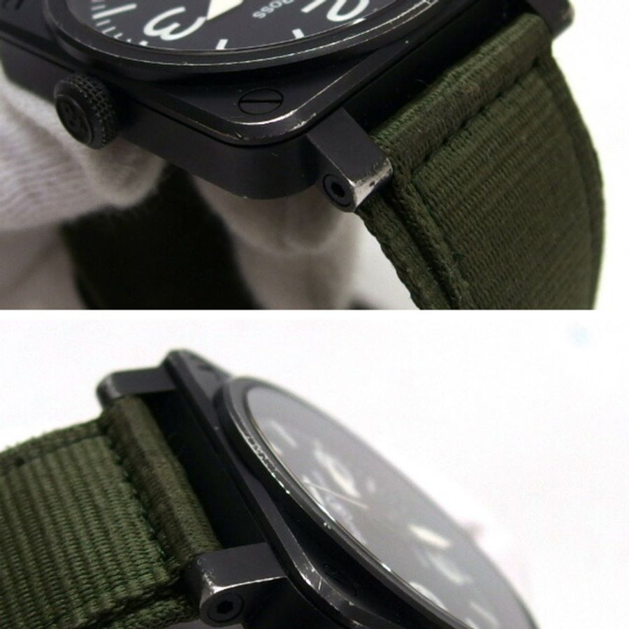 Bell & Ross Aviation BR03-92 男士手錶，黑色錶盤-5