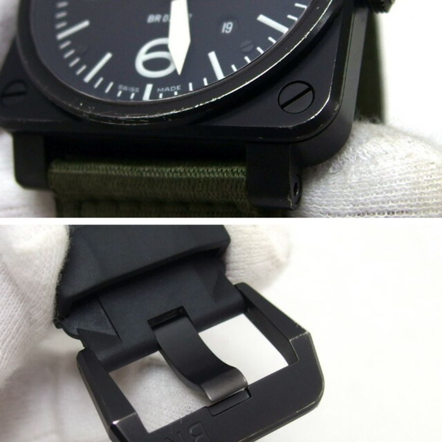 Bell & Ross Aviation BR03-92 男士手錶，黑色錶盤-6