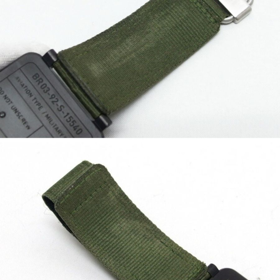Bell & Ross Aviation BR03-92 男士手錶，黑色錶盤-9