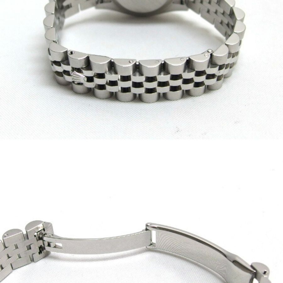 勞力士 Datejust 黑色貝殼 10P 鑽石女士手錶-4