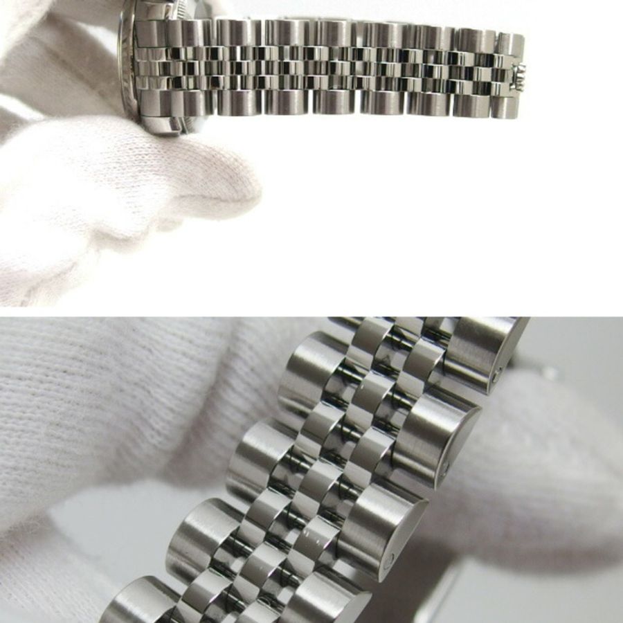 勞力士 Datejust 黑色貝殼 10P 鑽石女士手錶-8