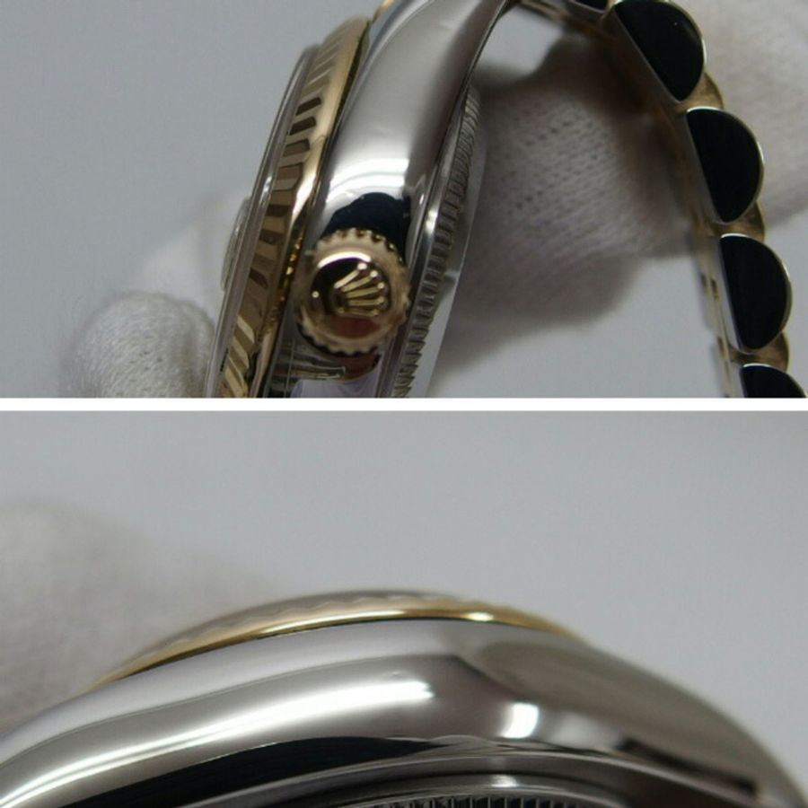 勞力士 Datejust 18K 黃金和不鏽鋼女士手錶 179173-6