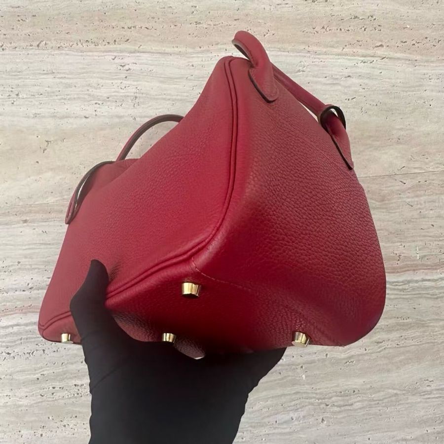 🌈Hermes❤️Lindy 26❤️K1石榴紅金扣🌈99新🌟TC皮🌟-4