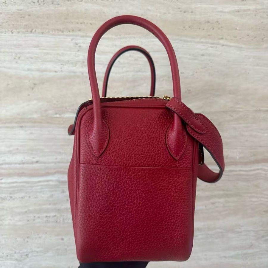 🌈Hermes❤️Lindy 26❤️K1石榴紅金扣🌈99新🌟TC皮🌟-5