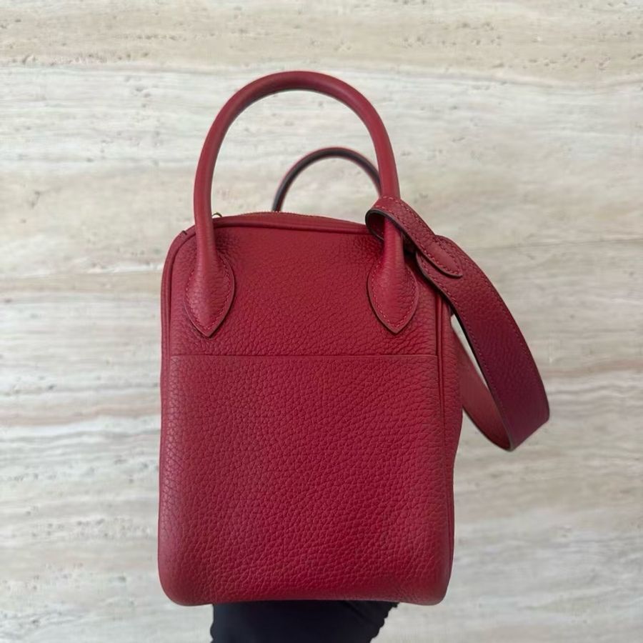 🌈Hermes❤️Lindy 26❤️K1石榴紅金扣🌈99新🌟TC皮🌟-6