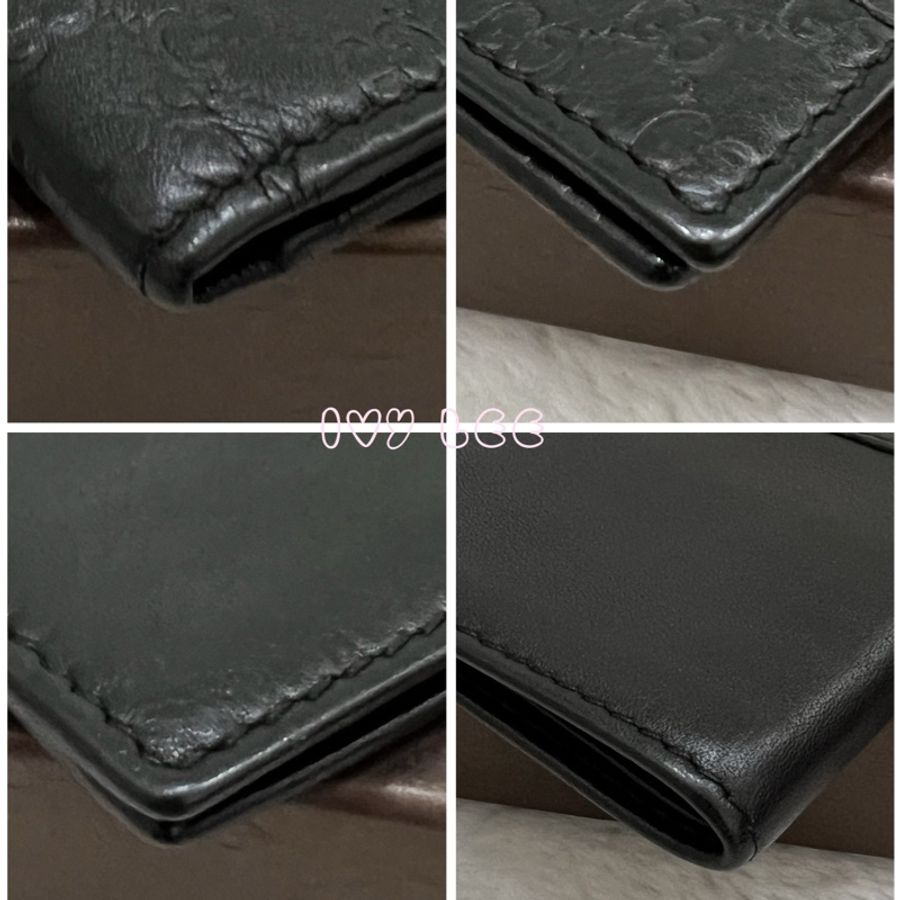 Gucci Micro Guccissima 經典黑 雙折皮夾 256408 短夾 正品 二手精品-13