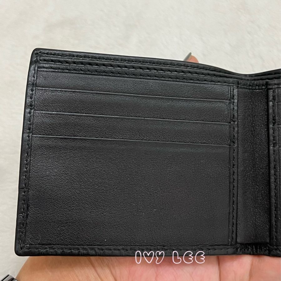 Gucci Micro Guccissima 經典黑 雙折皮夾 256408 短夾 正品 二手精品-15