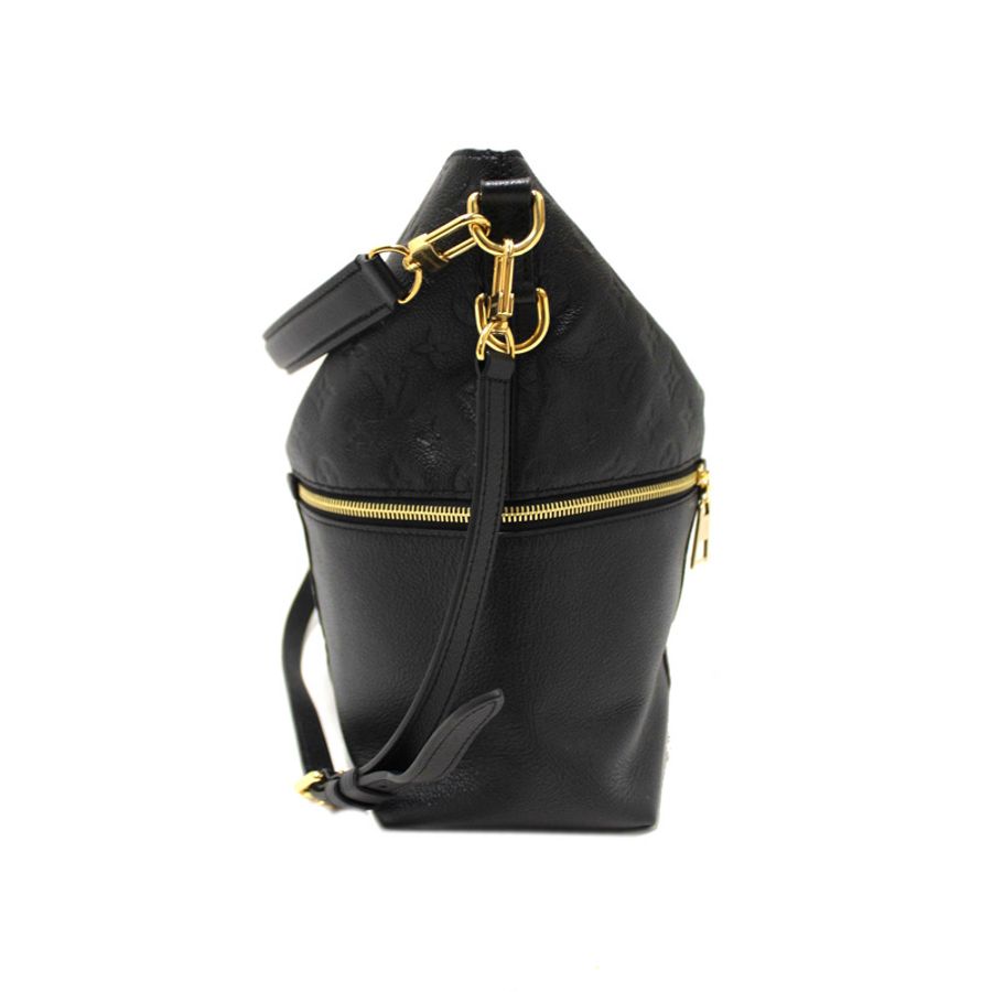Louis Vuitton Black Monogram Empreinte Leather Melie Hobo Bag-4