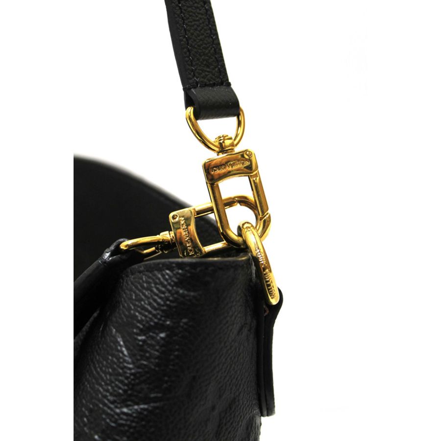 Louis Vuitton Black Monogram Empreinte Leather Melie Hobo Bag-15