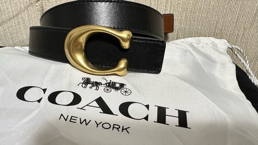 COACH 2.5 腰帶 皮帶 可雙面使用-5