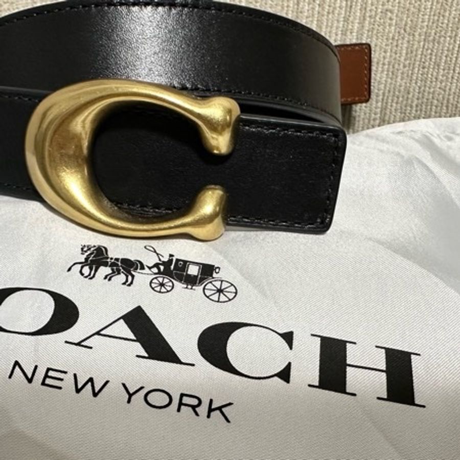 COACH 2.5 腰帶 皮帶 可雙面使用-11