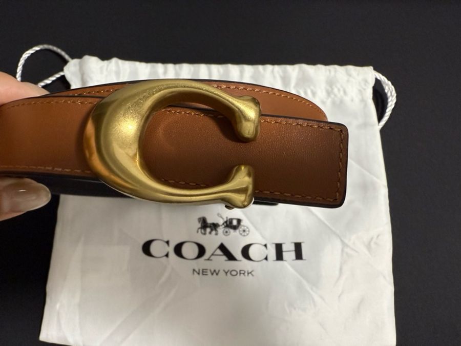 COACH 2.5 腰帶 皮帶 可雙面使用-6