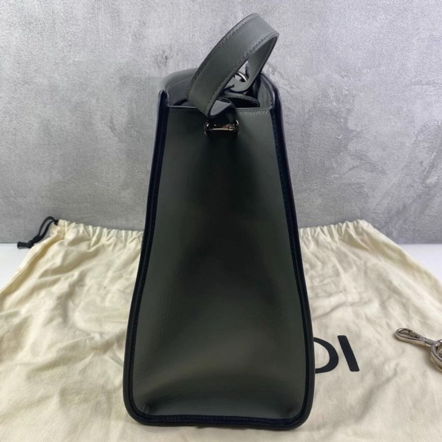 ️Fendi Runaway 深灰色牛皮中號托特包 99新 配件塵袋-2