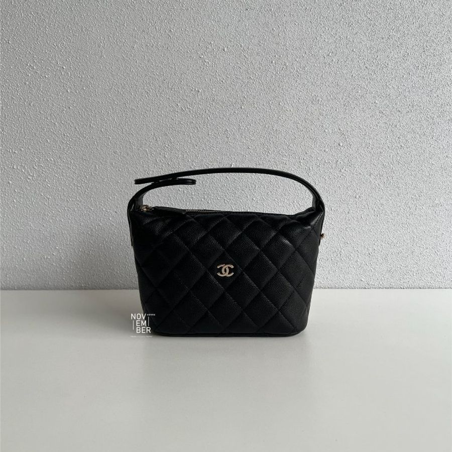 閒置新💖 Chanel 香奈兒 25A 飯盒包 黑色金釦-0