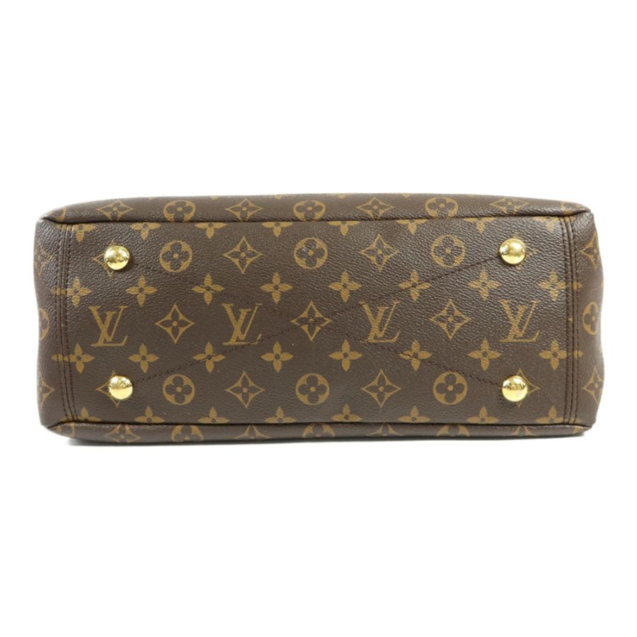 LOUIS VUITTON 【激減優惠】Monogram Pallas金扣手挽肩背兩用袋棕色/紅色-3