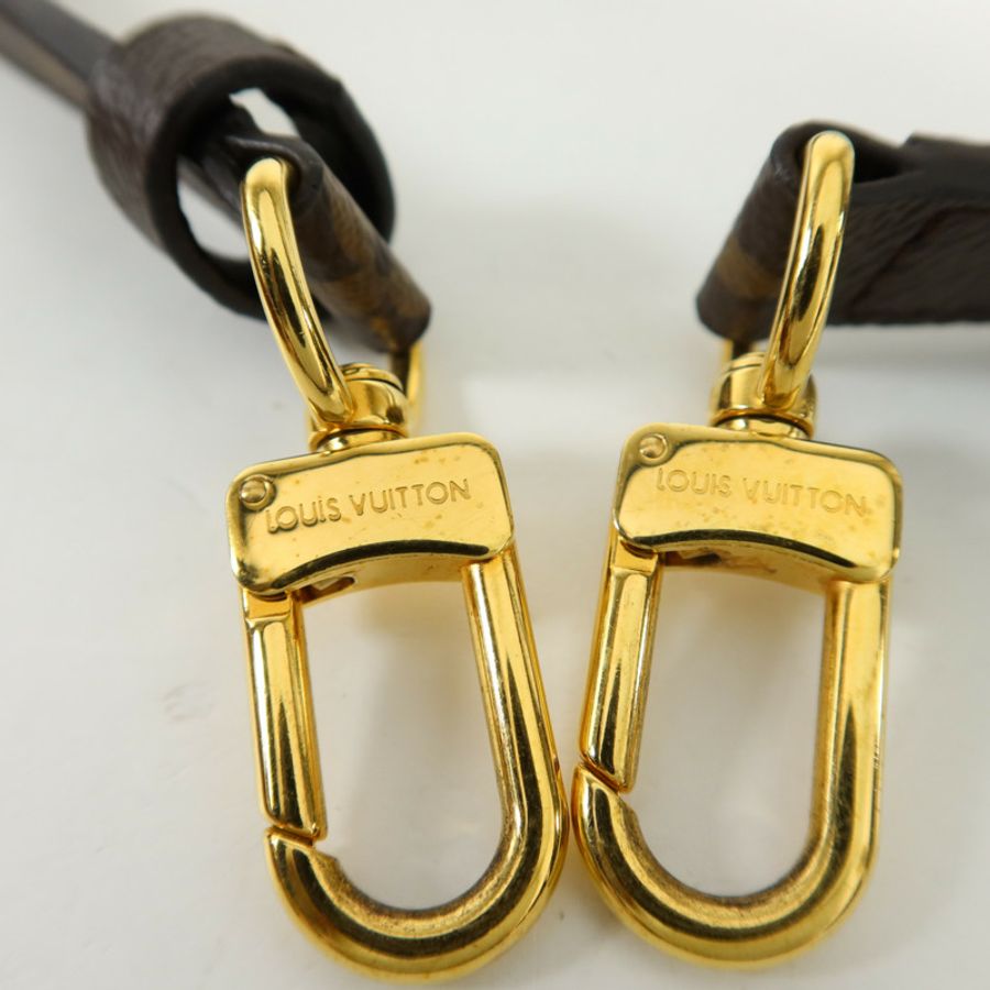 LOUIS VUITTON 【激減優惠】Monogram Pallas金扣手挽肩背兩用袋棕色/紅色-9