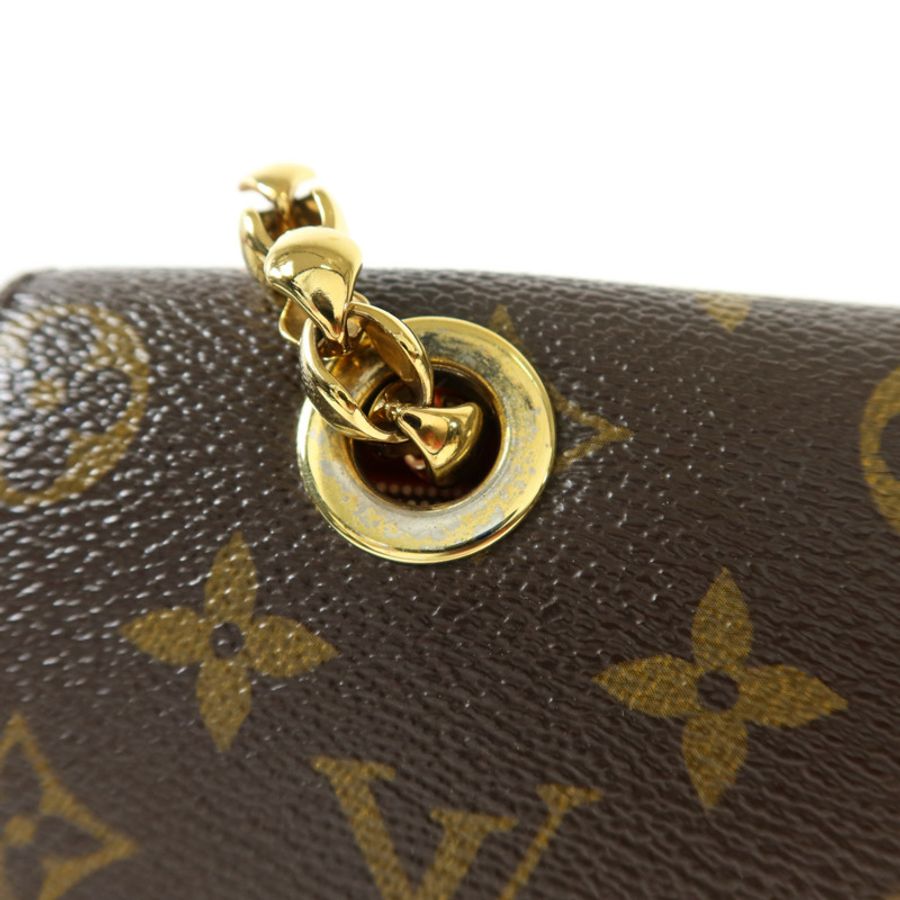 LOUIS VUITTON Monogram Victoire金扣鏈帶肩背袋-17