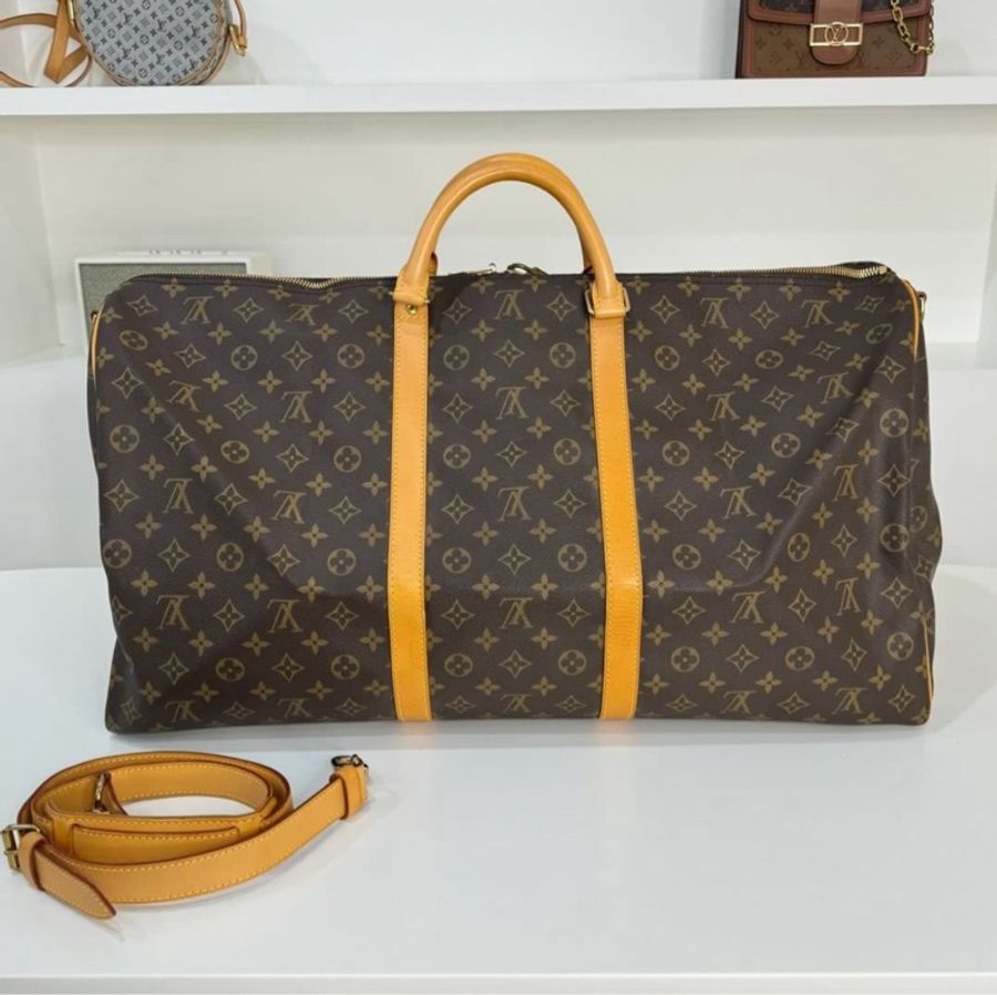（極新🎁） LV Keepall 60 經典老花 旅行袋 專櫃10.6萬！-1