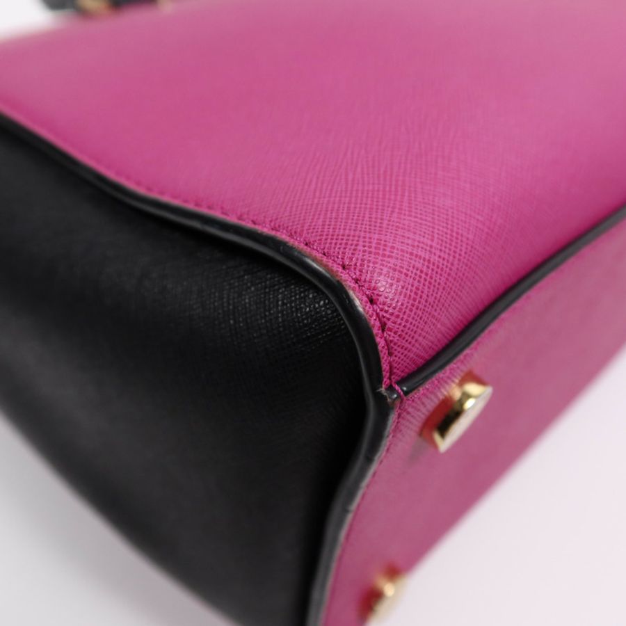Michael Kors 牛皮皮革2 way Shoulder Bag金扣手挽肩背兩用袋-7