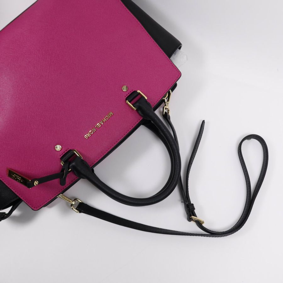 Michael Kors 牛皮皮革2 way Shoulder Bag金扣手挽肩背兩用袋-16