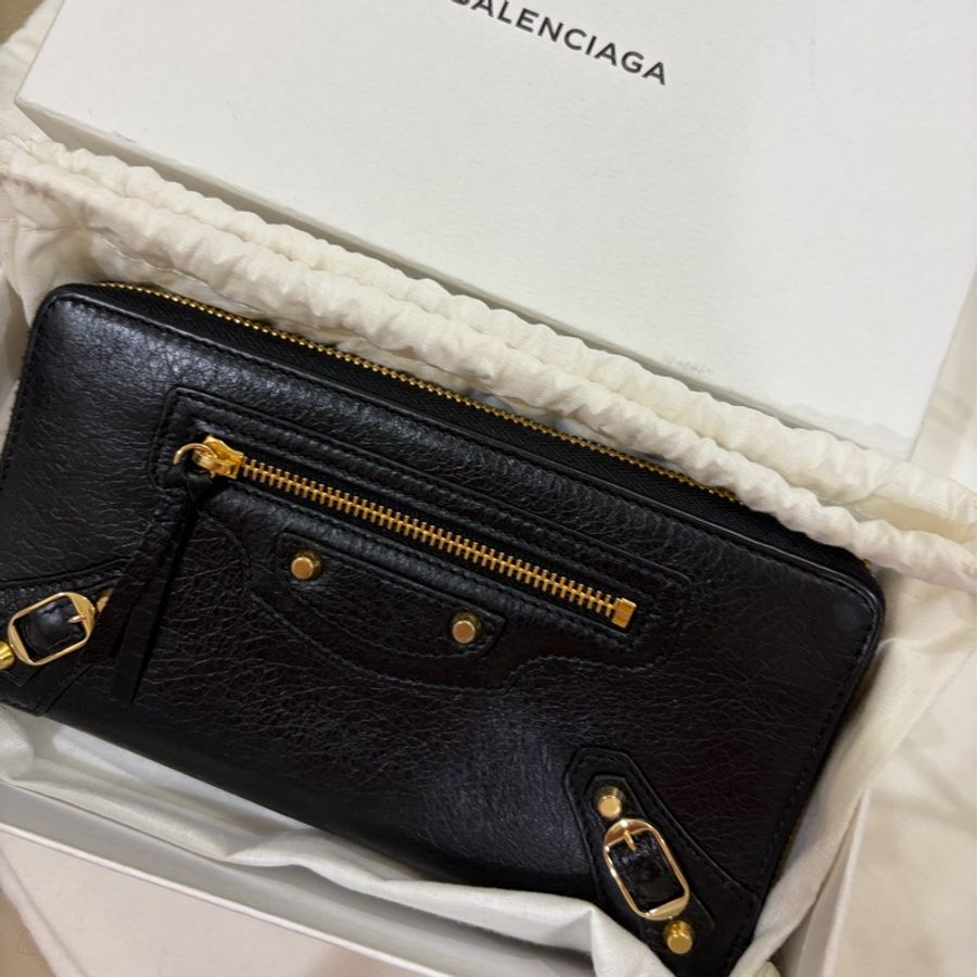 Balenciaga 巴黎世家 黑色長夾 近全新-1