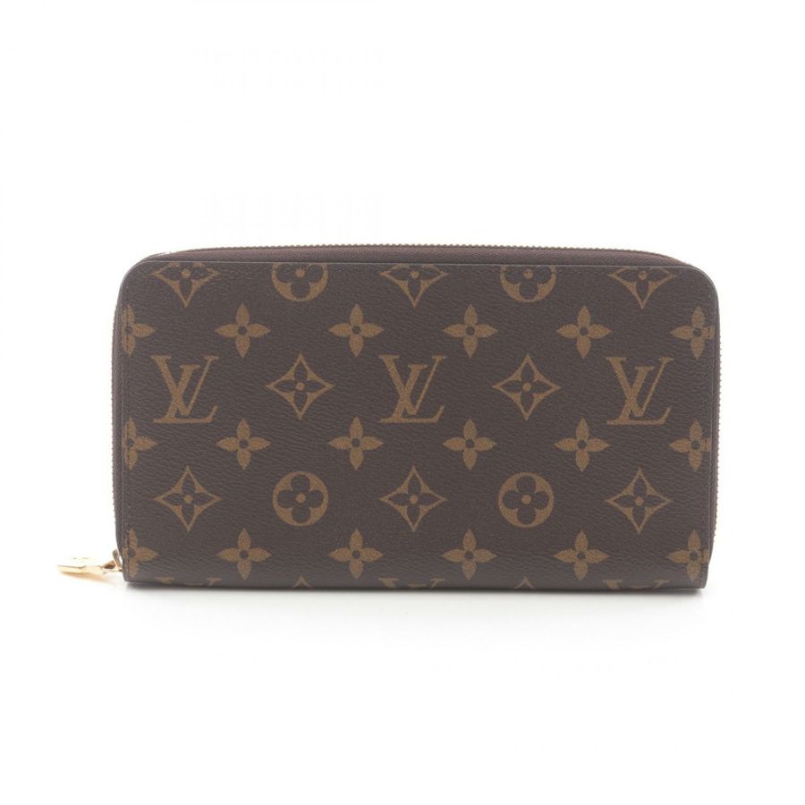 路易威登 Zippy Organizer 長皮夾 M62581 Monogram 帆布 棕色 二手 LV-0