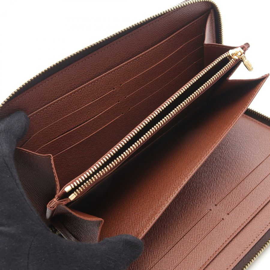 路易威登 Zippy Organizer 長皮夾 M62581 Monogram 帆布 棕色 二手 LV-3