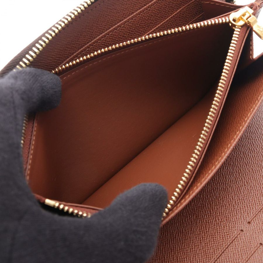 路易威登 Zippy Organizer 長皮夾 M62581 Monogram 帆布 棕色 二手 LV-5