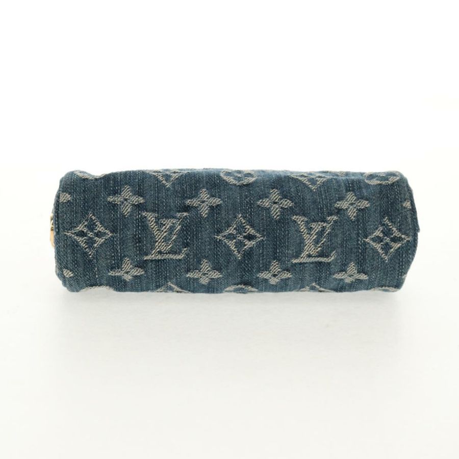 【日本直送】路易威登 Monogram Denim Trousse Speedy GM 手拿包 藍色 M95081 LV Auth am9350V-5
