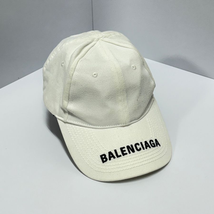 (帥潮必備😎) Balenciaga 巴黎世家 白色棒球帽 專櫃19500!-3