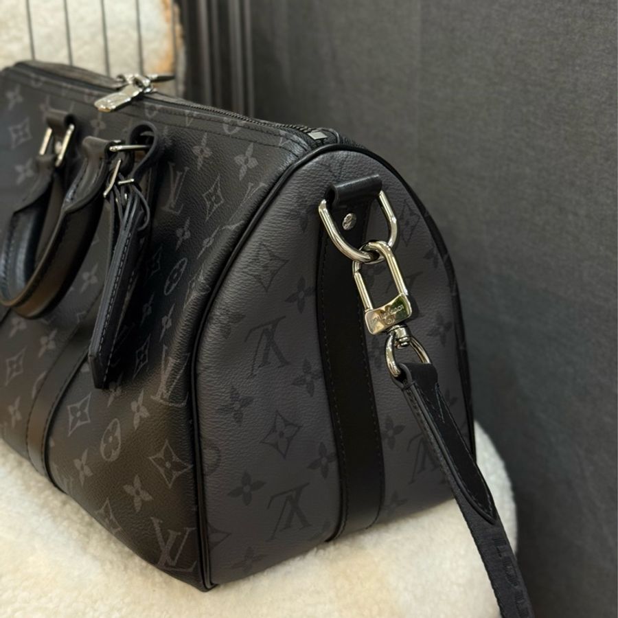 (保留中)Lv keepall35 黑武士 ✨最新晶片款-3