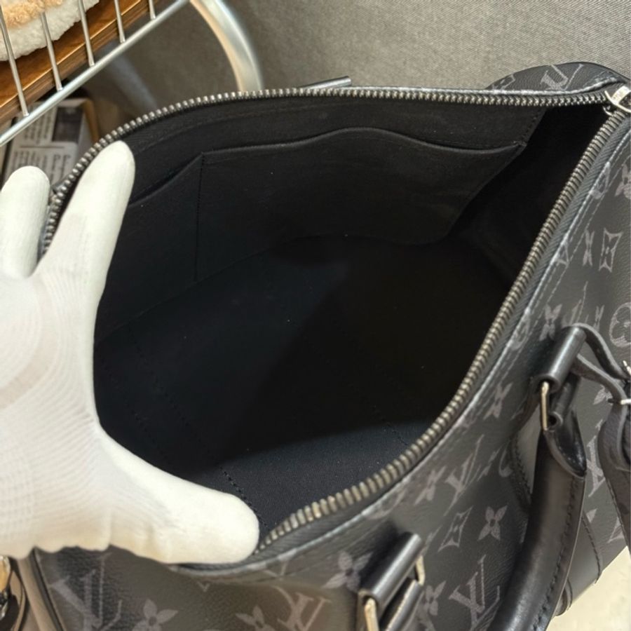 (保留中)Lv keepall35 黑武士 ✨最新晶片款-17