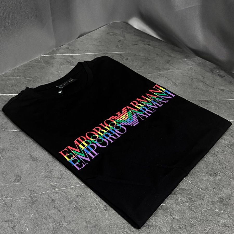 🚨 雙11最後倒數・今晚錯過等明年!【EMPORIO ARMANI 阿曼尼】炫彩LOGO T恤-2