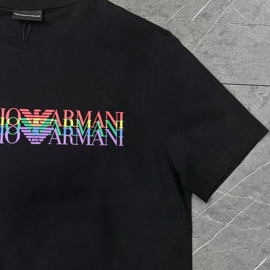🚨 雙11最後倒數・今晚錯過等明年!【EMPORIO ARMANI 阿曼尼】炫彩LOGO T恤-3