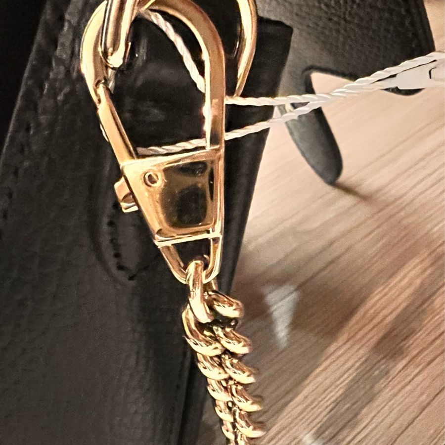 《出清換現金‼️》 Gucci 黑色雙logo蛋糕斜背包/黑色/鏈條包-23