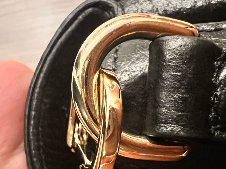 《出清換現金‼️》 Gucci 黑色雙logo蛋糕斜背包/黑色/鏈條包-28