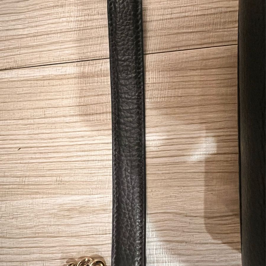 《出清換現金‼️》 Gucci 黑色雙logo蛋糕斜背包/黑色/鏈條包-29