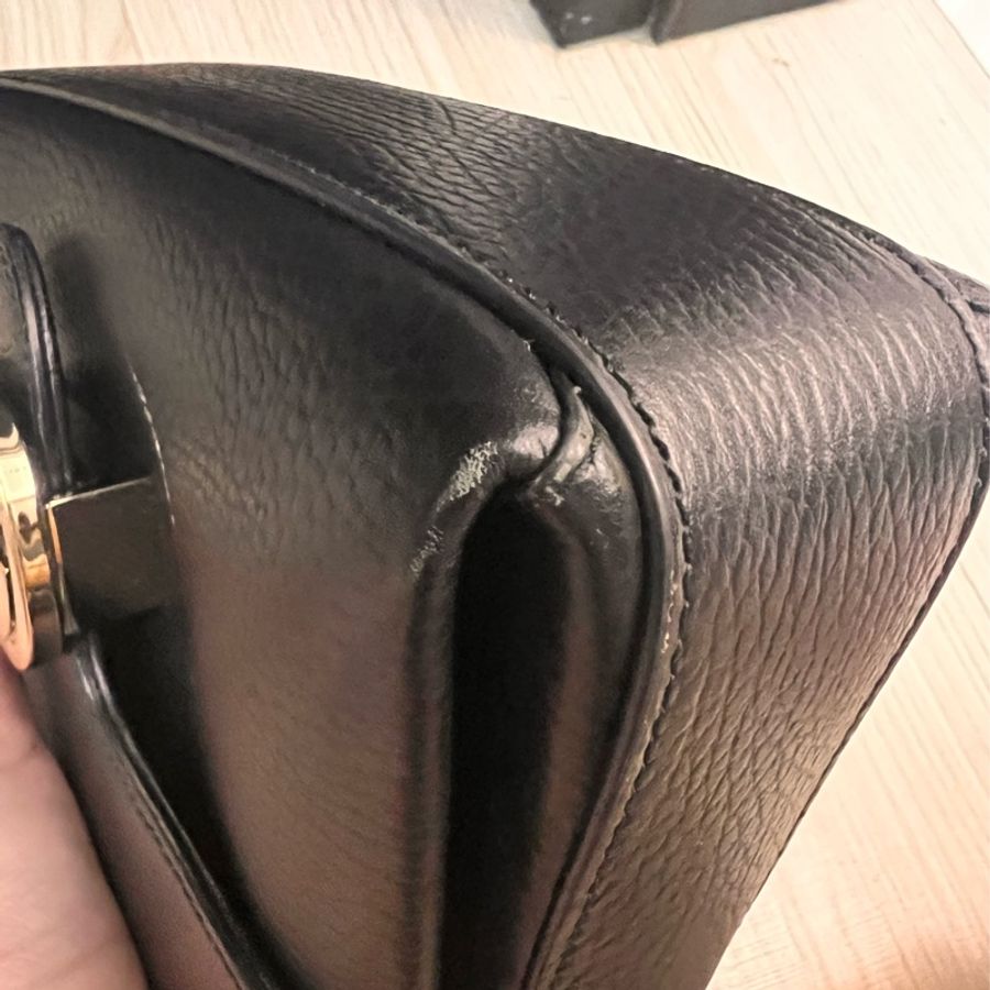 《出清換現金‼️》 Gucci 黑色雙logo蛋糕斜背包/黑色/鏈條包-37