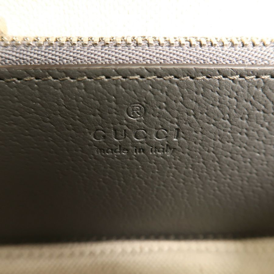 GUCCI 塗層帆布Ophidia Mini Bag銀扣肩背袋-10
