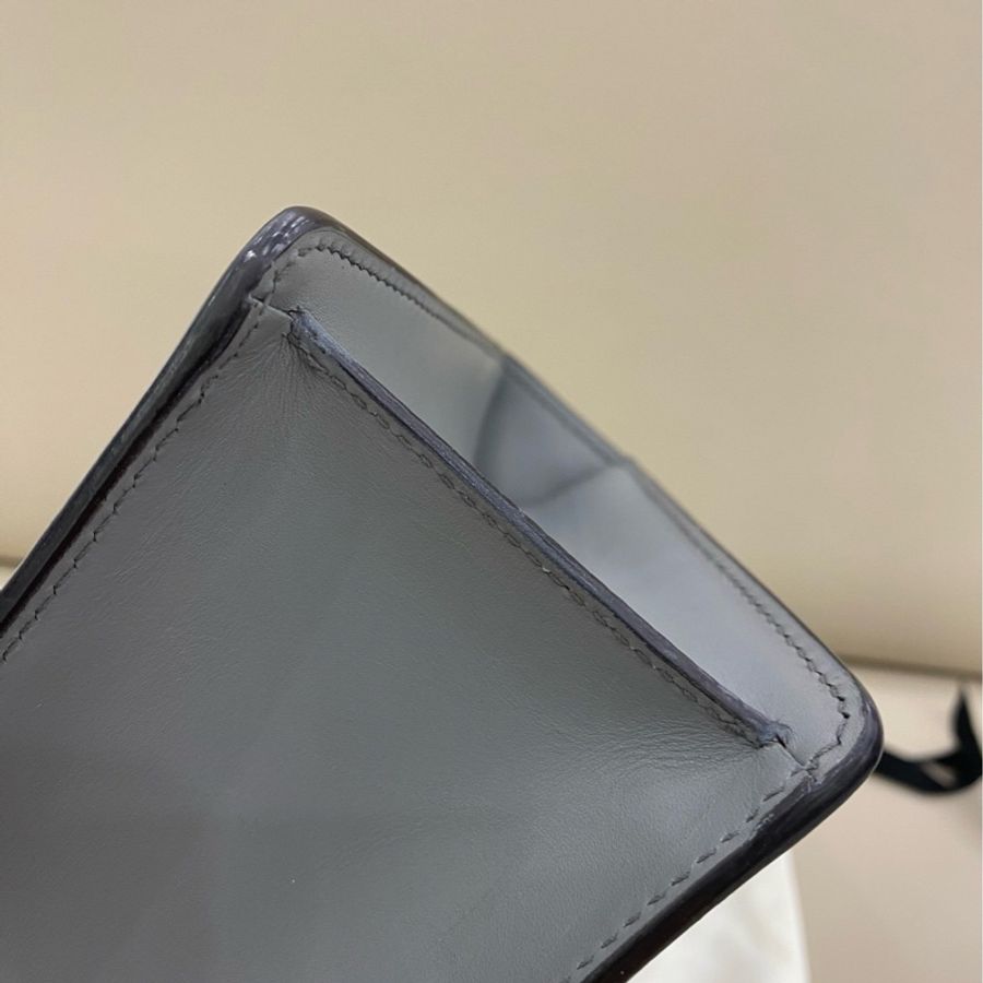 Gucci sylvie 稀有灰色 迷你尺寸約長19cm 寬8cm 高14cm-5